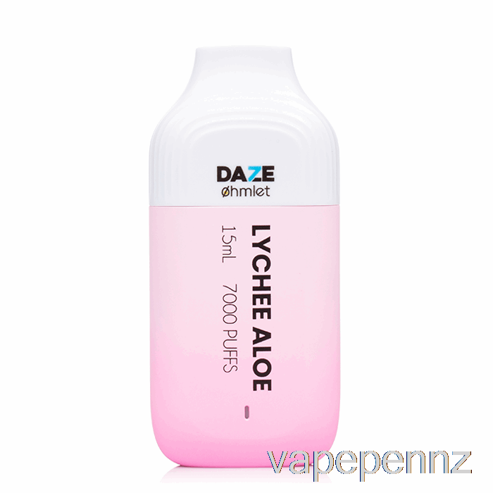 7 Daze OHMLET 7000 0% Zero Nicotine Disposable Lychee Aloe VAPE NZ